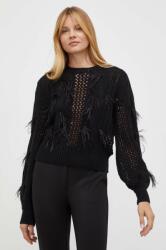TWINSET pulover din amestec de lana femei, culoarea negru, light 9BYX-SWD0CS_99X
