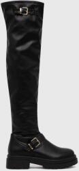Answear Lab cizme femei, culoarea negru, cu toc plat B9YX-OBD04C_99X