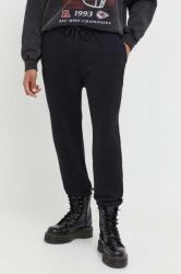 Abercrombie & Fitch pantaloni de trening culoarea negru, neted 9BYX-SPM0AW_99X