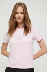 Juicy Couture tricou din bumbac culoarea roz 9BYX-TSD0O8_30X