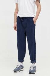 Tommy Hilfiger pantaloni de bumbac culoarea albastru marin, drept 9BYX-SPM0H7_59X