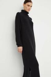 Marc O'Polo rochie din bumbac culoarea negru, midi, oversize 9BYX-SUD0YU_99X