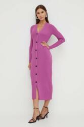 KARL LAGERFELD rochie culoarea violet, midi, mulata 9BYX-SUD1HC_44X