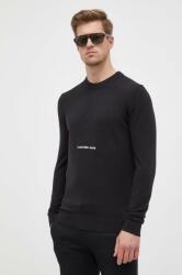 Calvin Klein pulover de bumbac culoarea negru, light 9BYX-SWM0IA_99X
