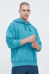 Adidas bluza barbati, culoarea turcoaz, cu glugă, modelator 9BYX-BLM0DZ_33
