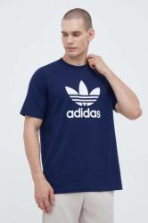 adidas Originals tricou din bumbac culoarea albastru marin, cu imprimeu 9BYX-TSM0CC_59X (IM4495)