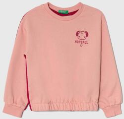 Benetton bluza copii culoarea roz, modelator 9BYX-BLK0CH_30X