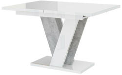  Asztal Goodyear 125 (Fényes fehér + Szürke)