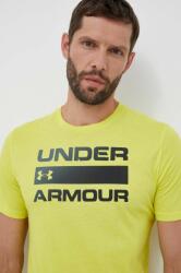Under Armour tricou barbati, culoarea galben, cu imprimeu 9B8W-TSM0LH_11X