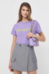 Pinko tricou din bumbac culoarea violet 9BYX-TSD07T_48X