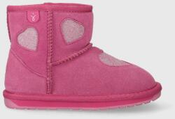 Emu Australia cizme de zapada din piele intoarsa K12958 Barton Heart culoarea roz 9BYX-OBK0CI_30X