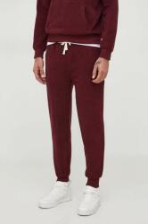 Ralph Lauren pantaloni de lounge culoarea bordo, neted 9BYX-SPM0HR_83X (714915968)