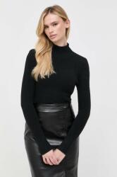 GUESS pulover femei, culoarea negru, light, cu turtleneck PPYY-SWD07R_99X