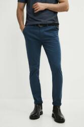 MEDICINE pantaloni barbati, culoarea albastru marin, mulata ZBYX-SPM060_59X