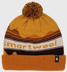 Smartwool caciula din amestec de lana culoarea portocaliu, din tricot gros 9BYX-CAU0MK_22X
