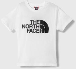 The North Face tricou de bumbac pentru copii culoarea alb, cu imprimeu PPYX-TSK0B8_00X