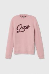 GUESS pulover copii culoarea roz, călduros 9BYX-SWG04R_30X