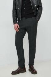 Giorgio Armani pantaloni din in culoarea negru, drept PPYX-SPM0A4_99X