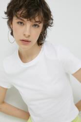 Abercrombie & Fitch tricou femei, culoarea alb PPYX-TSD0HZ_00X