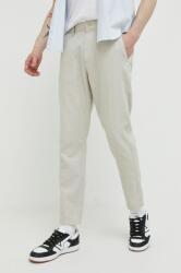 Hollister Co Hollister Co. pantaloni din amestec de in culoarea bej, drept PPYX-SPM0LS_08X