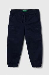 Benetton pantaloni copii culoarea albastru marin, neted 9BYX-SPB03J_59X