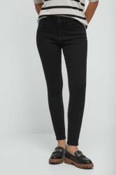 Medicine jeansi femei, culoarea negru ZBYX-SJD031_99J