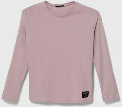 Sisley longsleeve din bumbac pentru copii culoarea roz 9BYX-BUG045_30X