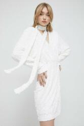 Rotate rochie de mireasă culoarea alb, mini, drept PPYX-SUD2HZ_00X