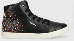 GEOX sneakers pentru copii culoarea negru 9BYX-OBK0SH_99X