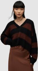 AllSaints pulover din amestec de lana LOU CROP femei, culoarea maro 9BYX-SWD1J2_88A