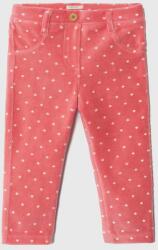 Benetton pantaloni bebe culoarea roz 9BYX-SPG038_30X