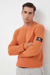 Calvin Klein pulover de bumbac culoarea portocaliu, light J30J323989 9BYX-SWM0I8_22X