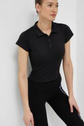 DKNY tricou femei, culoarea negru PPYX-BDD0DM_99X (DP3T9271)