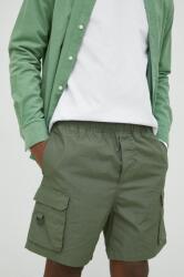 Samsoe Samsoe pantaloni scurti din bumbac culoarea verde PPYX-SZM0JA_78X
