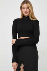 Patrizia Pepe pulover femei, culoarea negru, light, cu turtleneck 9BYX-SWD148_99X