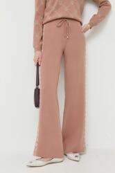 Liu Jo pantaloni femei, culoarea bej, drept, high waist 9BYX-SPD0FI_80X