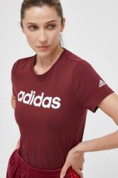 adidas tricou din bumbac culoarea bordo 9BYX-TSD0G3_93X