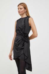 TWINSET rochie culoarea negru, mini, mulata 9BYX-SUD0SZ_99X