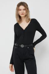 Calvin Klein longsleeve femei, culoarea negru PPYX-BUD00C_99X