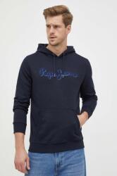 Pepe Jeans hanorac de bumbac Ryan barbati, culoarea albastru marin, cu glugă, cu imprimeu 9BYX-BLM0PT_59X