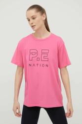 P. E Nation tricou din bumbac culoarea violet PPYY-TSD2U5_40X