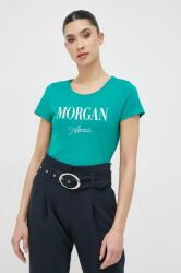 Morgan tricou femei, culoarea verde PPYX-TSD2CD_77X