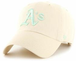 47 brand 47brand șapcă din amestec de lana MLB Oakland Athletics culoarea bej, cu imprimeu 99KK-CAU0G3_01X