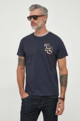 Pepe Jeans tricou din bumbac WILLY culoarea albastru marin, cu imprimeu 9BYX-TSM0U4_59X