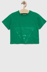GUESS tricou de bumbac pentru copii culoarea verde PPYX-TSG01T_77X