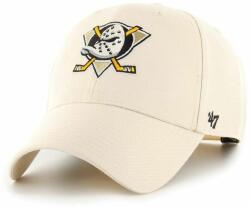 47 brand 47brand șapcă din amestec de lână NHL Anaheim Ducks culoarea bej, cu imprimeu 99KK-CAU0HD_01X