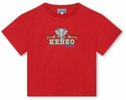 KENZO tricou de bumbac pentru copii culoarea rosu, cu imprimeu 9BYX-TSK02P_33X