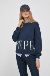Pepe Jeans hanorac de bumbac Victoria femei, culoarea albastru marin, cu imprimeu 9BYX-BLD0MC_59X