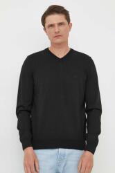 HUGO BOSS pulover de lana barbati, culoarea negru, light 9BYX-SWM01H_99X