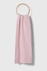 Calvin Klein Jeans esarfa din amestec de lana culoarea roz, neted 9BYX-SAD0BJ_03X